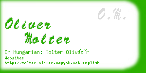 oliver molter business card